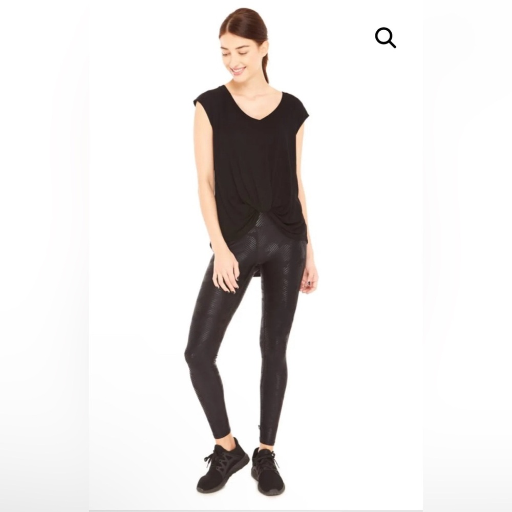 New! Terez Black Camo‎ Tall Band Leggings Legging Sz XS $100